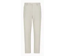 OFFICIAL STORE Pantaloni In Lana Vergine High Twist Stretch Effetto 3d