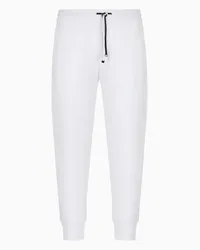 Emporio Armani OFFICIAL STORE Pantaloni Jogger In Double Jersey Bianco