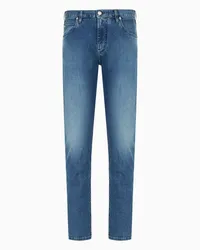 Emporio Armani OFFICIAL STORE Jeans J45 Regular Fit In Comfort Denim Twill Blu