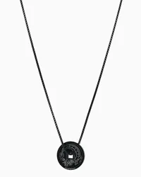 Emporio Armani OFFICIAL STORE Collana Con Pendente In Acciaio Inossidabile Nero Nero