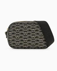 Emporio Armani OFFICIAL STORE Camera Case A Tracolla Stampa Monogram All Over Nero