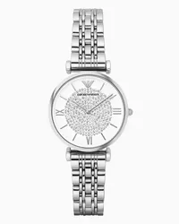 Emporio Armani OFFICIAL STORE Orologio Da Donna A Due Sfere Con Bracciale In Acciaio Argento