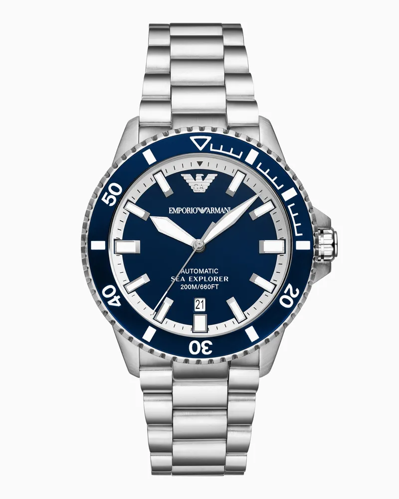 Emporio Armani Orologio automatico Sea Explorer in acciaio inossidabile Multicolore
