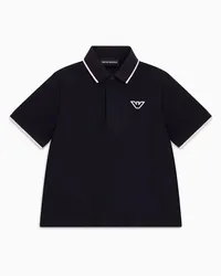 Emporio Armani OFFICIAL STORE Polo In Jersey Con Ricamo Aquila A Rilievo Blu