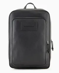 Emporio Armani OFFICIAL STORE Zaino Con Porta Pc In Pelle Bottalata Nero