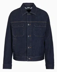 Emporio Armani OFFICIAL STORE Giacca In Denim Rinse Washed Denim