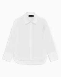 Emporio Armani OFFICIAL STORE Camicia In Popeline Bianco