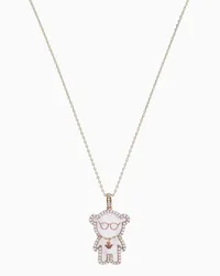 Emporio Armani OFFICIAL STORE Collana Con Pendente In Ottone Tonalità Oro Rosa Oro