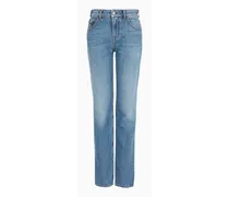 OFFICIAL STORE Jeans J7c Vita Alta E Gamba Skinny In Denim Effetto Used