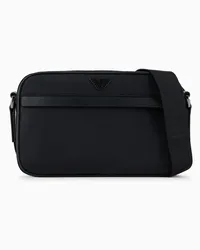 Emporio Armani OFFICIAL STORE Borsa A Tracolla In Nylon Riciclato Asv Nero