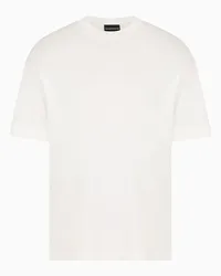 Emporio Armani OFFICIAL STORE T-shirt Loose Fit In Jersey Misto Lyocell Asv Bianco