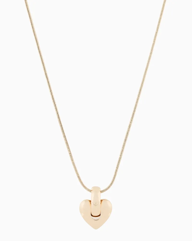 Emporio Armani Collana con ciondolo in ottone color oro Multicolore