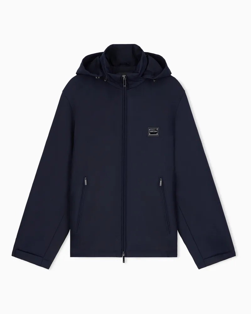 Emporio Armani Giubbino blouson imbottito con vestibilità regular Blu