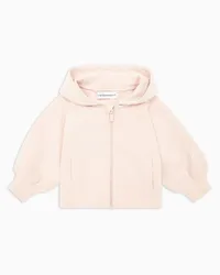 Emporio Armani OFFICIAL STORE Felpa Con Cappuccio E Zip In Jersey Modal Rosa