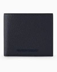 Emporio Armani OFFICIAL STORE Portafoglio Coin Pocket In Pelle Bottalata Blu