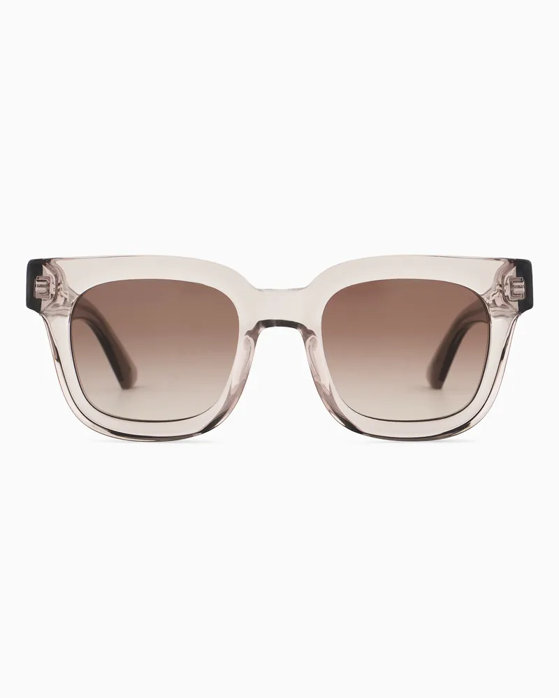 Emporio Armani Occhiali da sole da donna forma squadrata Beige