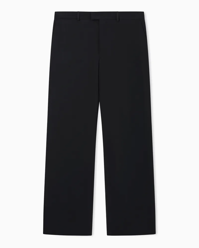 Emporio Armani Pantaloni in tela mano pesca Icon Blu