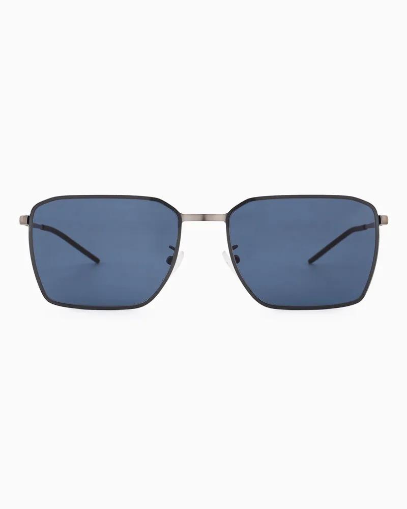 Emporio Armani Occhiali da sole da uomo forma squadrata Grigio