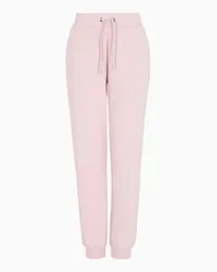 Emporio Armani OFFICIAL STORE Pantaloni Jogger In Double Jersey Rosa