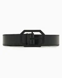 Emporio Armani OFFICIAL STORE Cintura In Pelle Liscia Nero