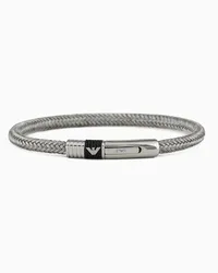 Emporio Armani OFFICIAL STORE Bracciale Da Uomo In Acciaio Argento