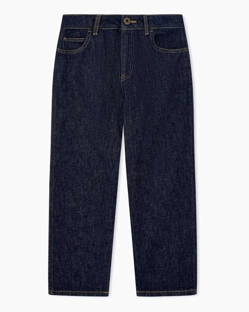 Emporio Armani Jeans 5 tasche regular fit in denim di cotone Blu