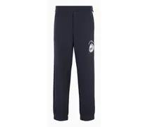 OFFICIAL STORE Pantaloni Jogger In Soft Twill Con Patch Balena E Ricamo Logo