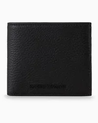 Emporio Armani OFFICIAL STORE Portafoglio Coin Pocket In Pelle Bottalata Nero