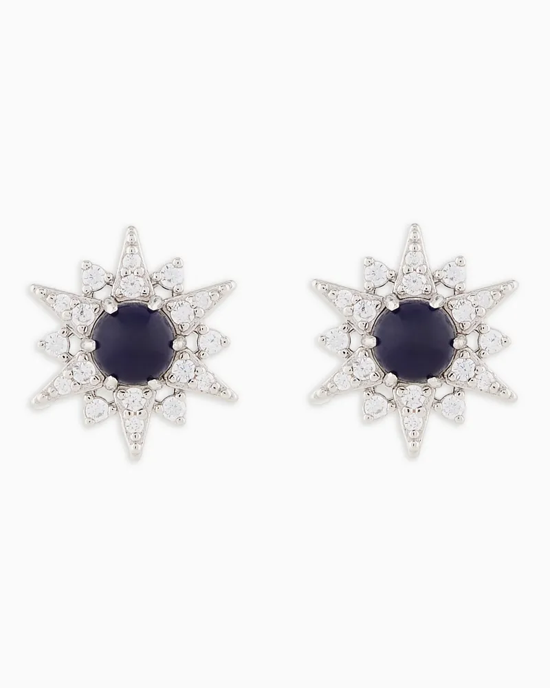 Emporio Armani Orecchini a lobo in argento sterling Multicolore