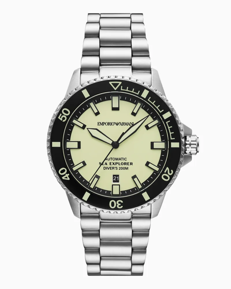 Emporio Armani Orologio automatico Sea Explorer in acciaio inossidabile Multicolore