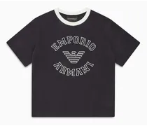 OFFICIAL STORE T-shirt In Jersey Con Logo Lettering Flock