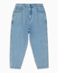 Emporio Armani OFFICIAL STORE Jeans A Gamba Ovale In Denim Blu