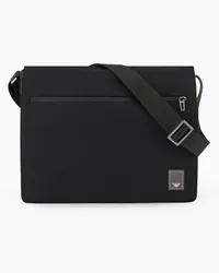 Emporio Armani OFFICIAL STORE Borsa Messenger In Nylon Travel Essential Nero