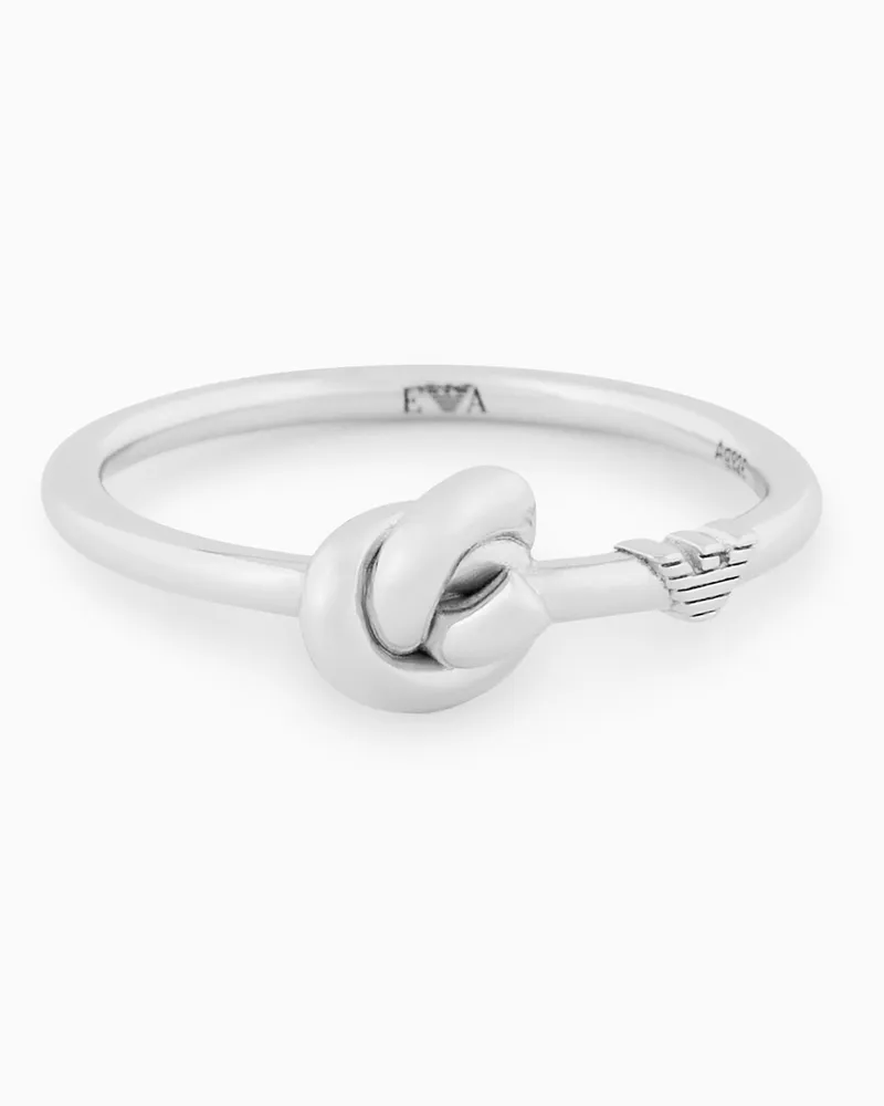 Emporio Armani Anello con nodo in argento sterling Multicolore