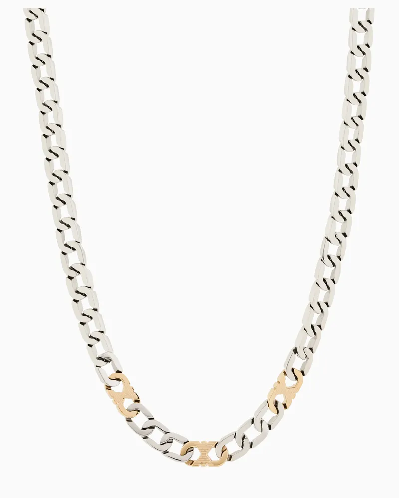 Emporio Armani Collana a catena in acciaio inossidabile Multicolore