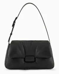 Emporio Armani OFFICIAL STORE Borsa A Spalla Baguette In Nappa Puffy Nero