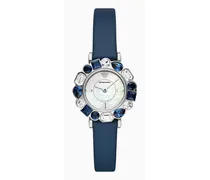 OFFICIAL STORE Orologio In Pelle Blu A Due Lancette