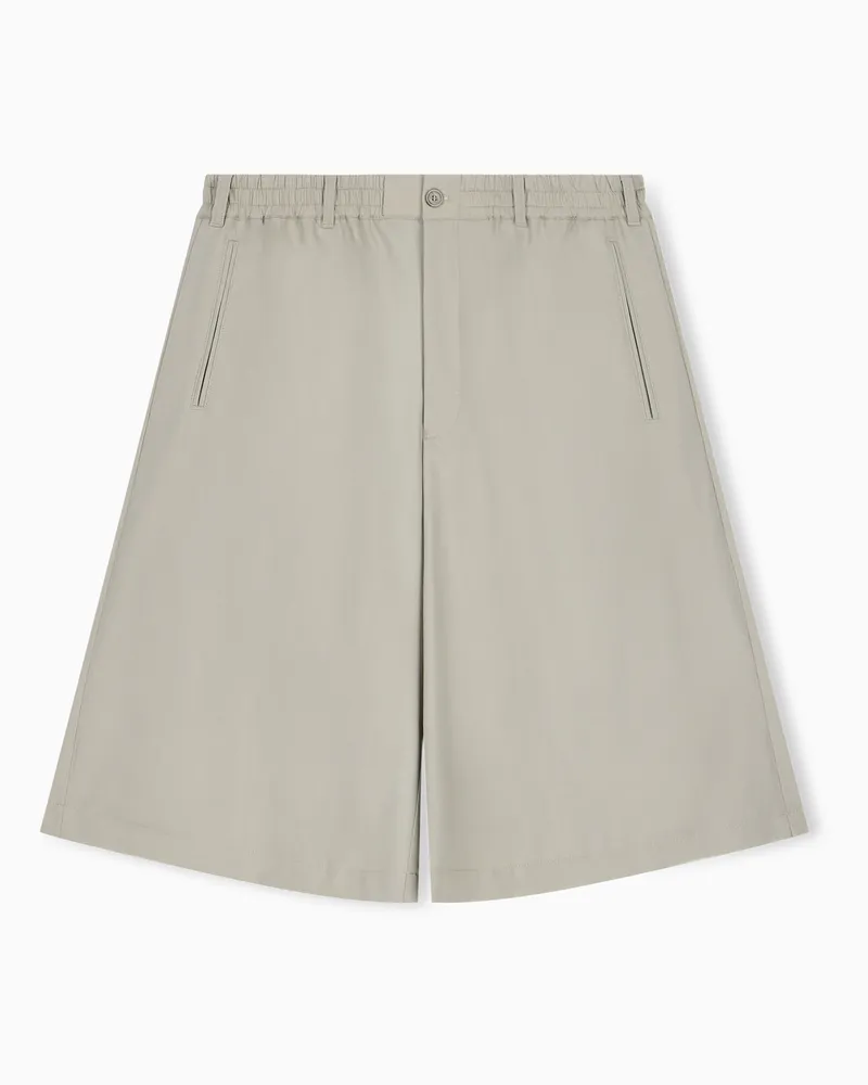 Emporio Armani Pantaloni in lana vergine stretch Beige