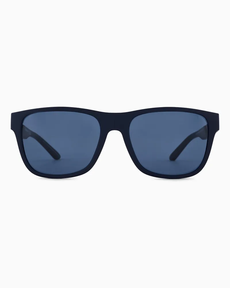 Emporio Armani Occhiali da sole da uomo forma squadrata Blu