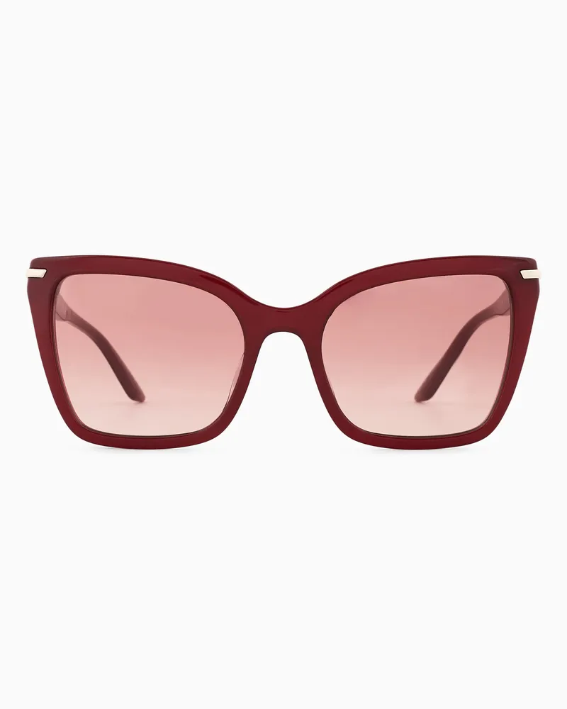 Emporio Armani Occhiali da sole da donna forma butterfly Bordeaux