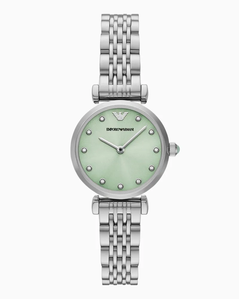 Emporio Armani Orologio a due lancette in acciaio inossidabile Multicolore