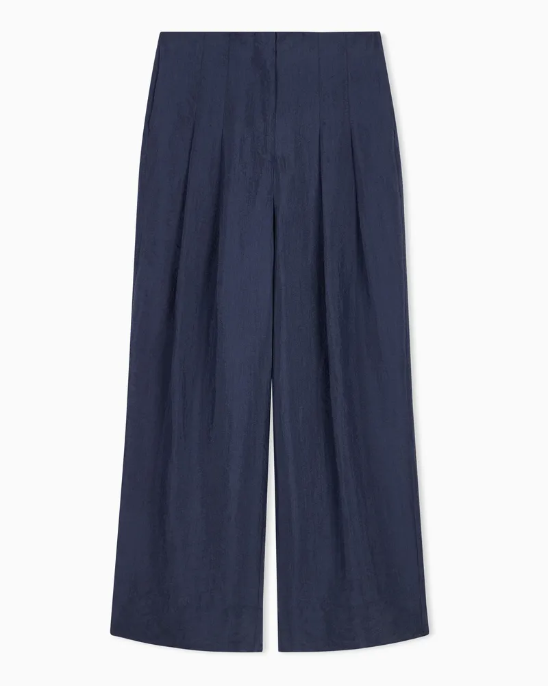 Emporio Armani Pantaloni in tecno creponne Blu