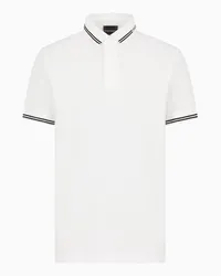 Emporio Armani OFFICIAL STORE Polo In Jersey Con Logo Piazzato Bianco