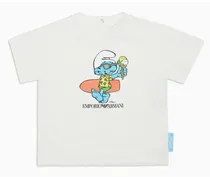 OFFICIAL STORE T-shirt In Jersey Organico Stampa The Smurfs Asv