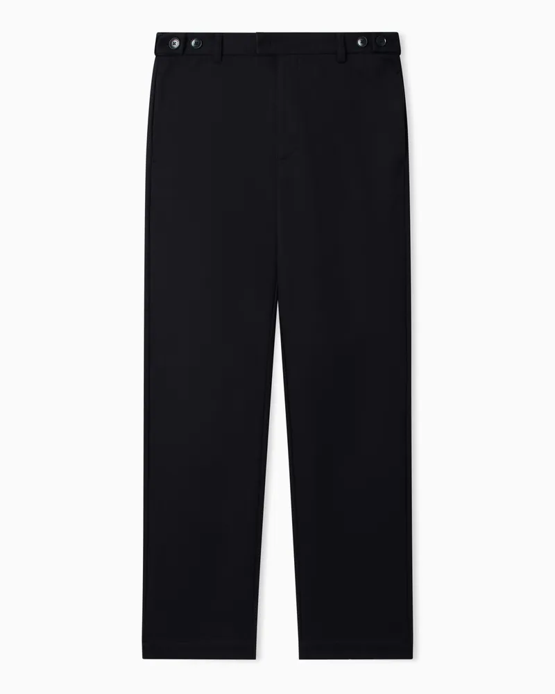 Emporio Armani Pantaloni in misto lana Icon Blu