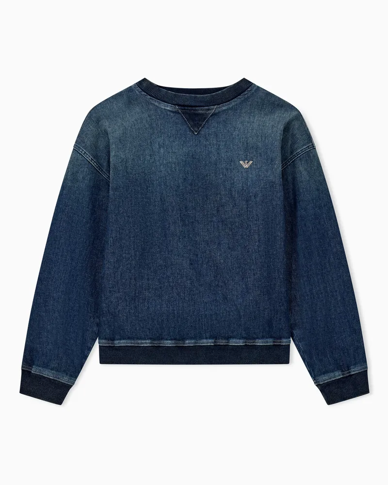 Emporio Armani Felpa in denim Blu