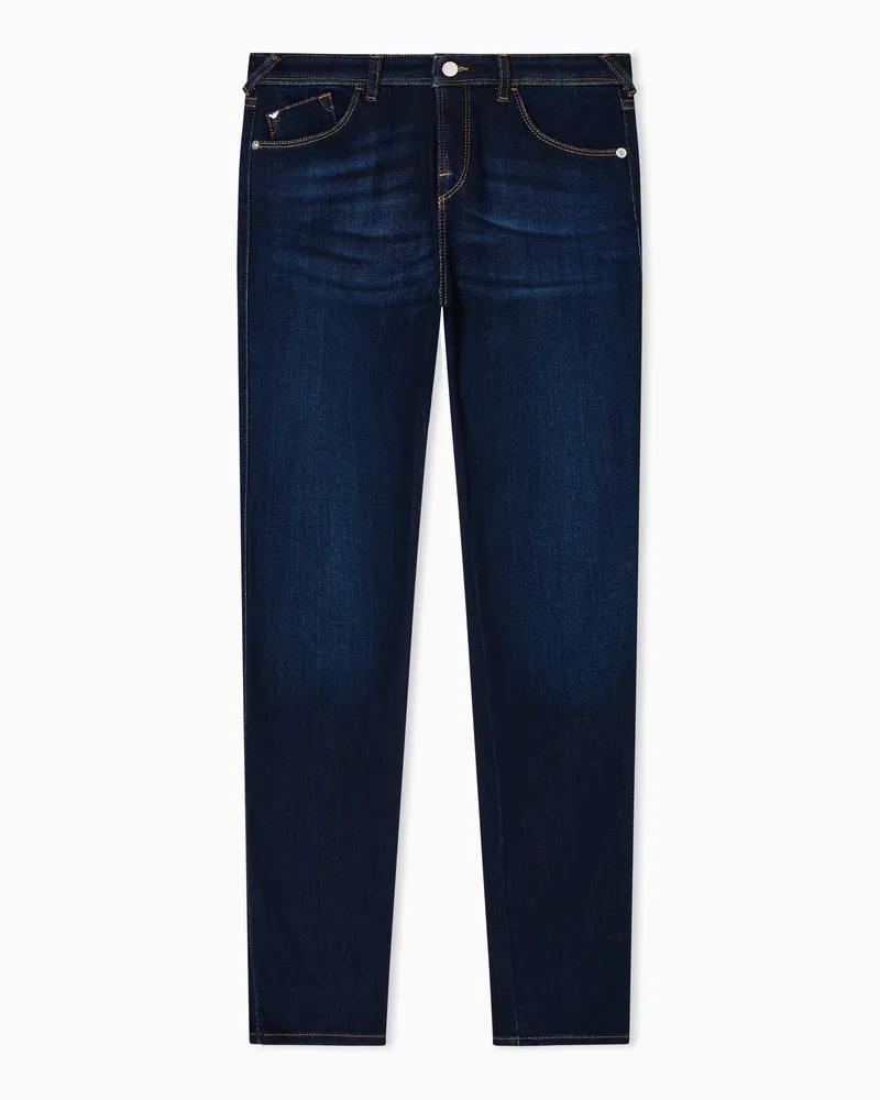 Emporio Armani Jeans J28 skinny fit in denim stretch misto viscosa Blu