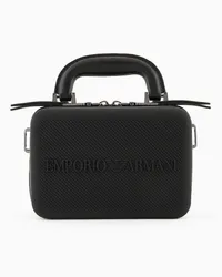 Emporio Armani OFFICIAL STORE Camera Bag A Tracolla In Gomma Riciclata Con Logo Asv Nero