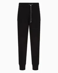 Emporio Armani OFFICIAL STORE Pantaloni Jogger In Double Jersey Nero