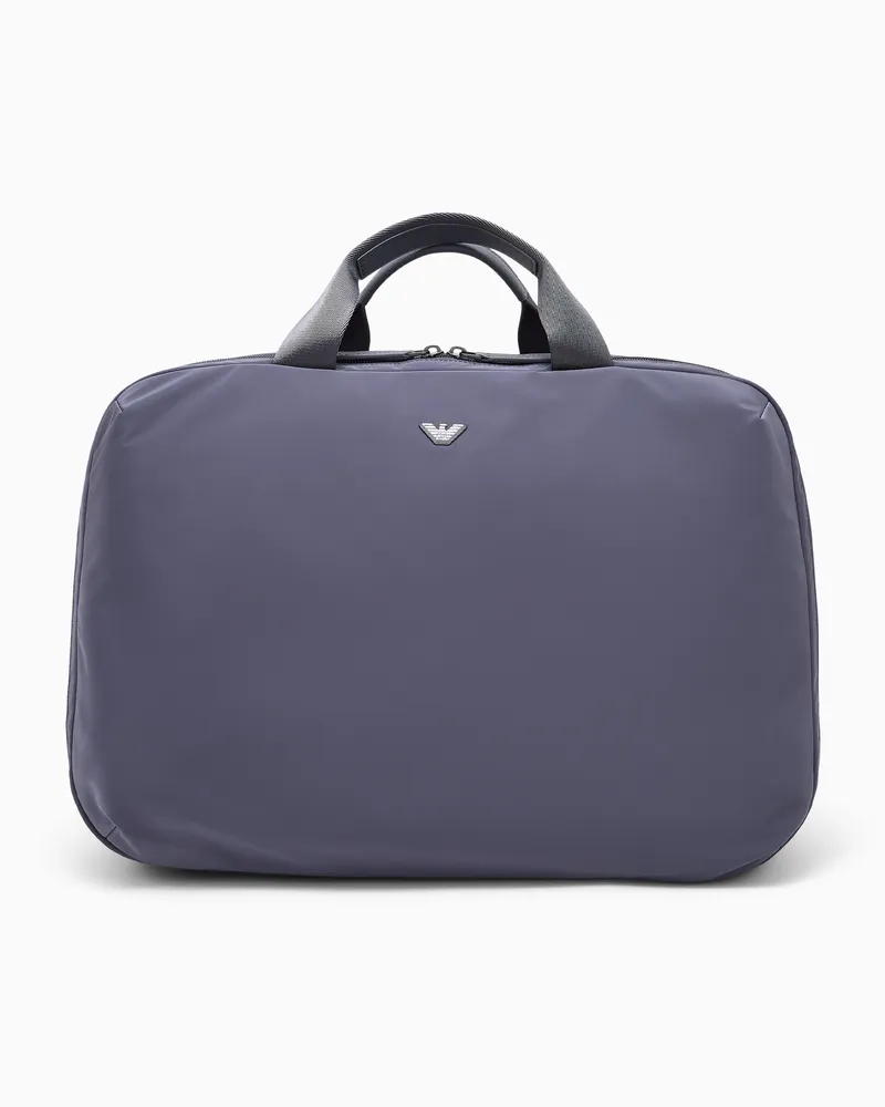 Emporio Armani Zaino con spallacci imbottiti e schienale in rete Grigio